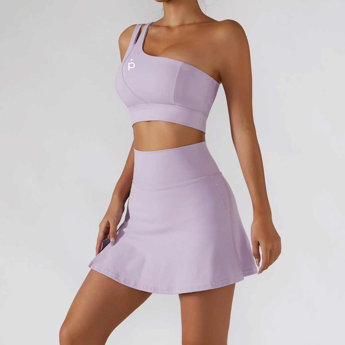 Skirt Luxe Set – 2 pieces – Sport Bra + Skirt Lila